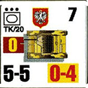 Panzer Grenadier Headquarters Library Unit: Poland Wojska Lądowe Tk20 for Panzer Grenadier game series