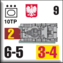 Panzer Grenadier Headquarters Library Unit: Poland Wojska Lądowe 10Tp for Panzer Grenadier game series