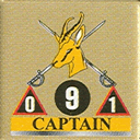 Panzer Grenadier Headquarters Library Unit: South Africa Army Captain for Panzer Grenadier game series