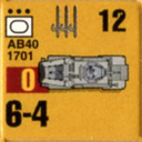 Panzer Grenadier Headquarters Library Unit: Italy Regio Esercito AB-40 for Panzer Grenadier game series