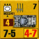 Panzer Grenadier Headquarters Library Unit: Italy Regio Esercito M22/41 for Panzer Grenadier game series