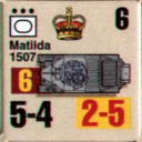 Panzer Grenadier Headquarters Library Unit: Britain Army Matilda II for Panzer Grenadier game series