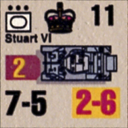 Panzer Grenadier Headquarters Library Unit: Britain Army Stuart VI for Panzer Grenadier game series