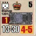 Panzer Grenadier Headquarters Library Unit: Britain Army Bishop for Panzer Grenadier game series