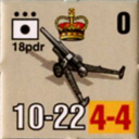 Panzer Grenadier Headquarters Library Unit: Britain Army 18 pdr for Panzer Grenadier game series