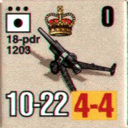 Panzer Grenadier Headquarters Library Unit: Britain Army 18 pdr for Panzer Grenadier game series