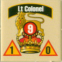 Panzer Grenadier Headquarters Library Unit: Britain Army Lt. Colonel for Panzer Grenadier game series