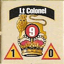 Panzer Grenadier Headquarters Library Unit: Britain Army Lt. Colonel for Panzer Grenadier game series