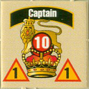Panzer Grenadier Headquarters Library Unit: Britain Army Captain for Panzer Grenadier game series