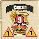Panzer Grenadier Headquarters Library Unit: Britain Army Captain for Panzer Grenadier game series