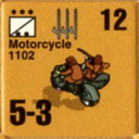 Panzer Grenadier Headquarters Library Unit: Italy Regio Esercito Motorcycle for Panzer Grenadier game series