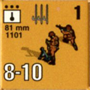 Panzer Grenadier Headquarters Library Unit: Italy Regio Esercito 81mm for Panzer Grenadier game series