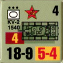 Panzer Grenadier Headquarters Library Unit: Soviet Union Army (RKKA) KV-II for Panzer Grenadier game series
