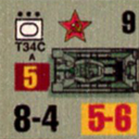 Panzer Grenadier Headquarters Library Unit: Soviet Union Army (RKKA) T-34c for Panzer Grenadier game series