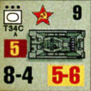 Panzer Grenadier Headquarters Library Unit: Soviet Union Army (RKKA) T-34c for Panzer Grenadier game series