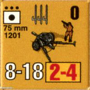 Panzer Grenadier Headquarters Library Unit: Italy Regio Esercito 75mm for Panzer Grenadier game series