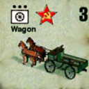 Panzer Grenadier Headquarters Library Unit: Soviet Union Army (RKKA) Wagon for Panzer Grenadier game series