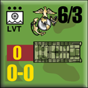 Panzer Grenadier Headquarters Library Unit: United States Marine Corps LVT for Panzer Grenadier game series